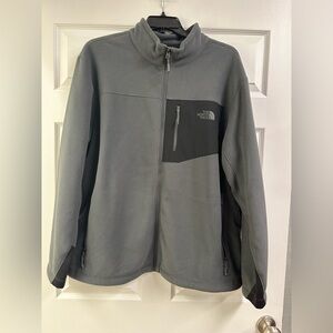 The North Face Gray Fleece Jacket. Zippered pockets.